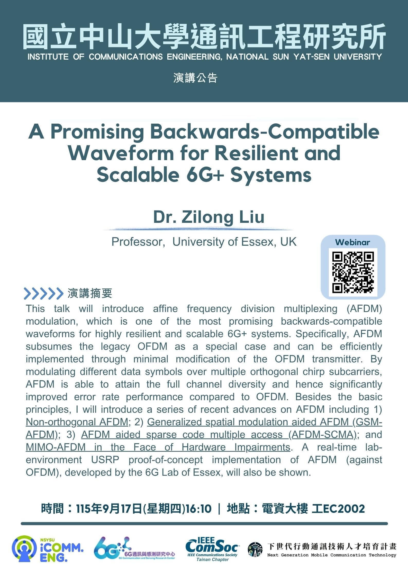 Dr Zilong Liu
