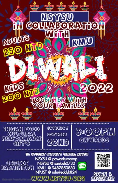 <EVENT> Diwali 2022, Oct.-22,2022(Sat.) 15:00 onwardsImage